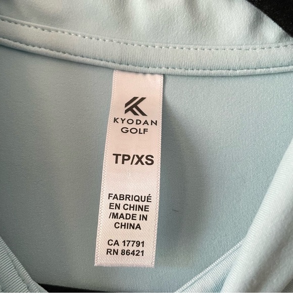 Kyodan Golf Polo Shirt Women’s XS Light Blue Sleeveless Active Lightweight Tank - Picture 2 of 7